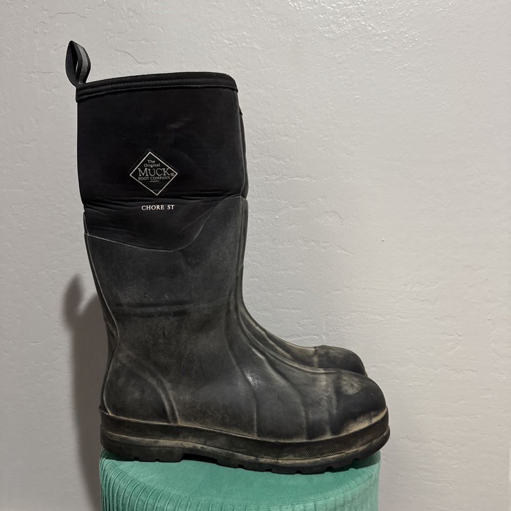 Muck Boot Company Chore Classic Met Guard Steel Toe Black Boots Mens 11